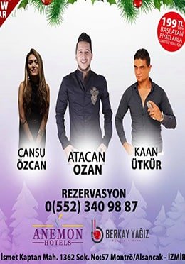 Anemon Fuar Otel Yılbaşı Programı 2019