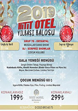 Hitit Otel Yılbaşı Programı 2019