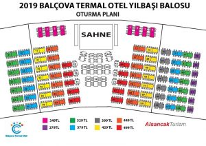 İzmir Balçova Otel Yılbaşı Masa Düzeni