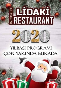 İzmir İnciraltı Lidaki Restaurant 2020 Yılbaşı