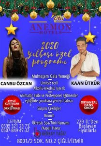 Anemon Hotel Çiğli İzmir Yılbaşı 2020