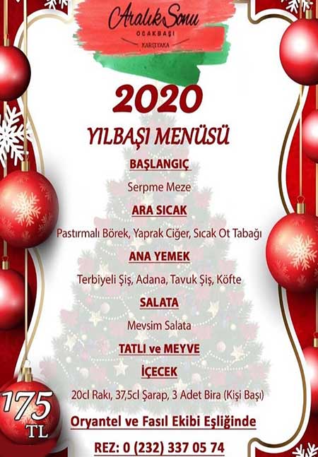 Aralık Sonu Ocakbaşı Bostanlı Yılbaşı 2020