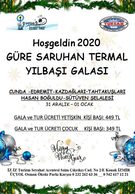 Güre Saruhan Otel Yılbaşı Programı 2020