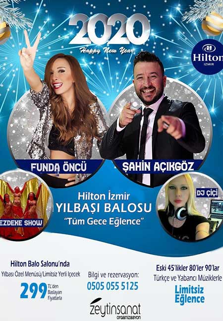 Hilton İzmir Yılbaşı Programı 2020