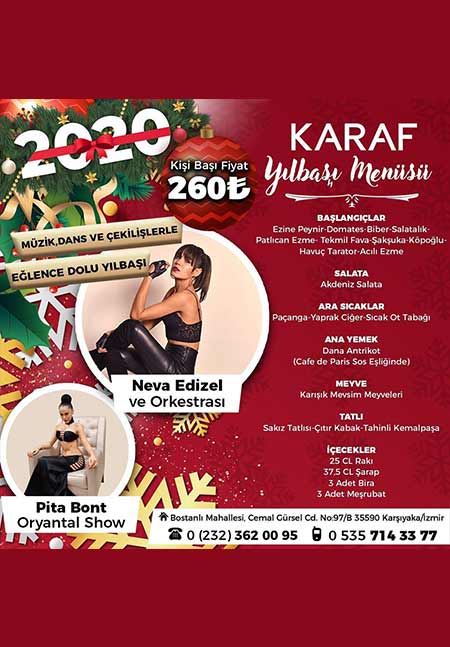 Karaf Meyhane İzmir Yılbaşı 2020