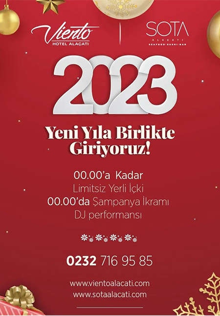 Sota Restaurant Alaçatı Yılbaşı Programı 2023