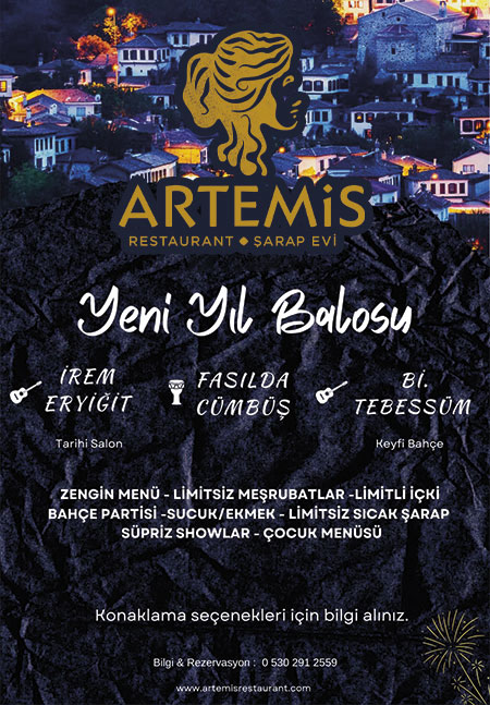 Şirince Artemis Restaurant Yılbaşı 2023