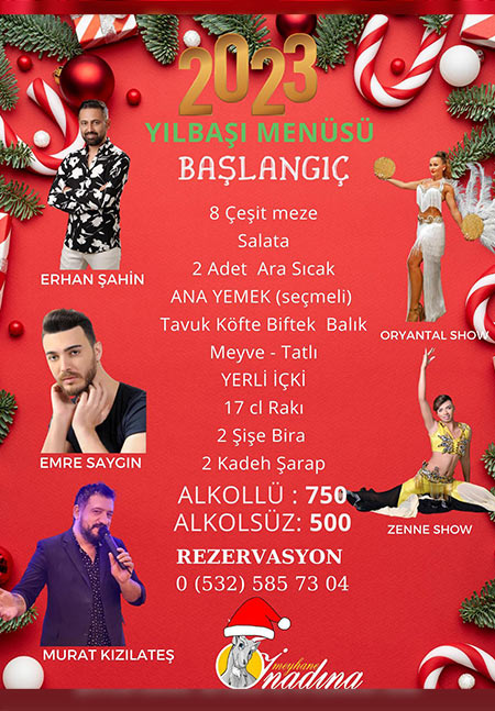 İnadına Meyhane Alsancak Yılbaşı 2023