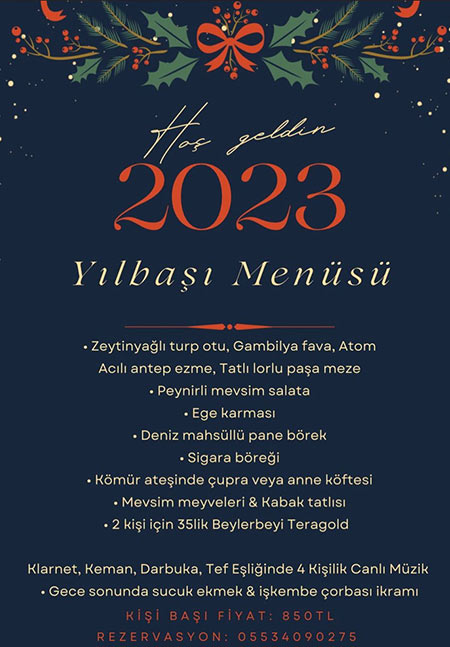 Orfoz Restaurant Foça Yılbaşı Programı 2023