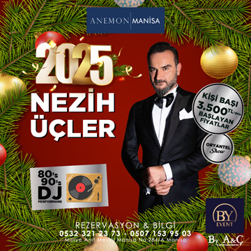 Anemon Manisa 2025 Yılbaşı Programı