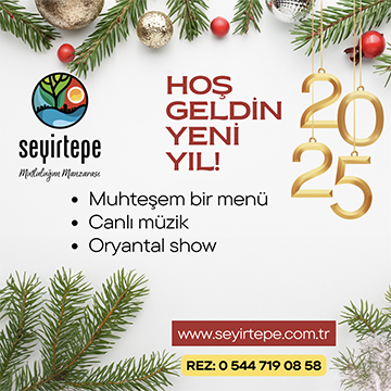 İzmir Seyirtepe Restoran 2025 yılbaşı Programı