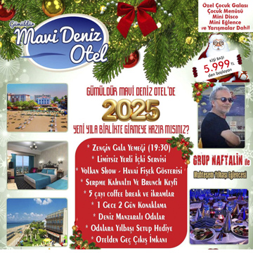 Gümüldür Mavi Deniz Otel 2025 Yılbaşı Programı