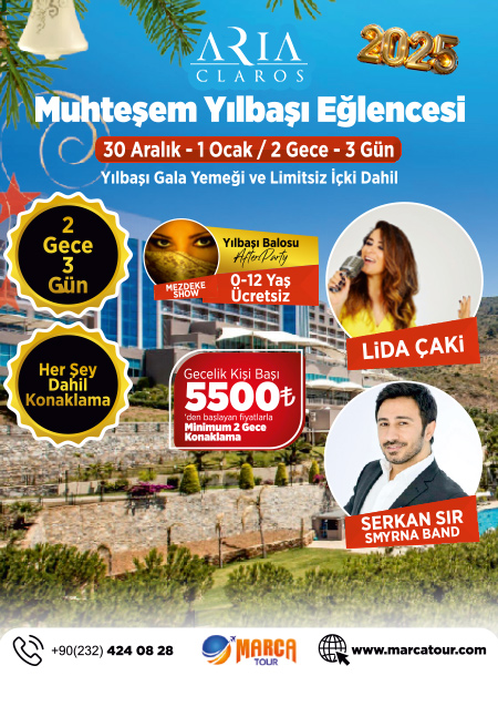 Aria Claros Hotel İzmir Yılbaşı 2025