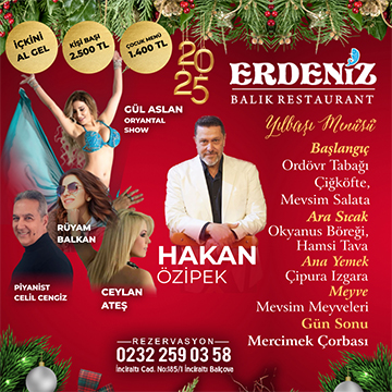 İnciraltı Erdeniz Restaurant Yılbaşı 2025