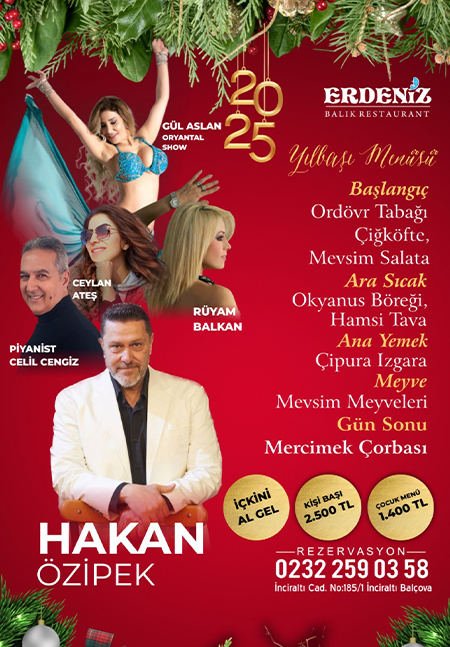 İnciraltı Erdeniz Restaurant Yılbaşı 2025