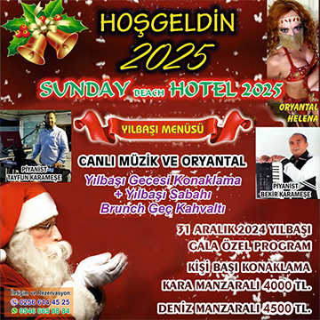 Sunday Beach Hotel Kuşadası Yılbaşı 2025