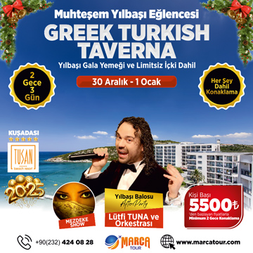Tusan Beach Resort İzmir Yılbaşı 2025