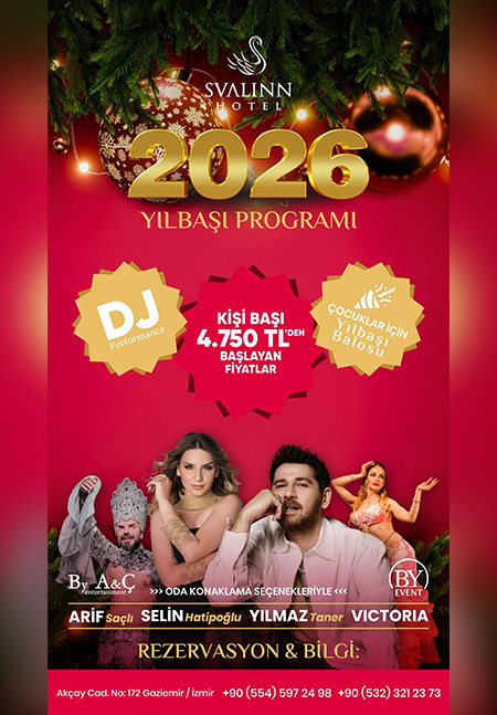 Svalinn Hotel İzmir Yılbaşı 2026
